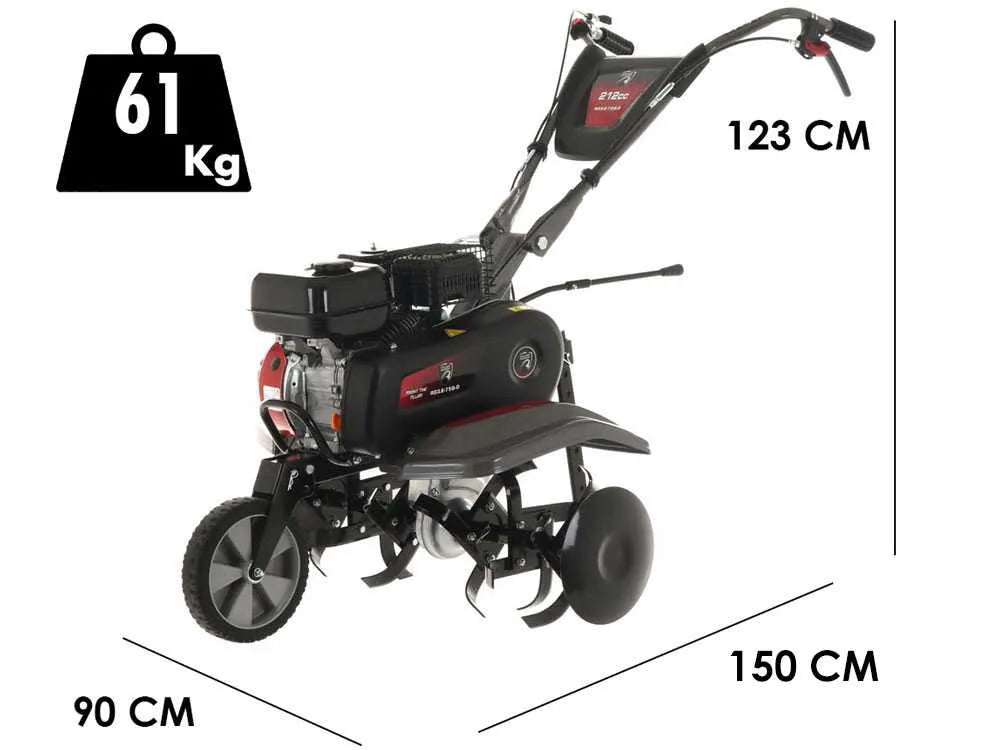Motobineuse à essence Italian Power RG3.6-75 avec moteur Rato R210 7 CV et fraise 81 cm
