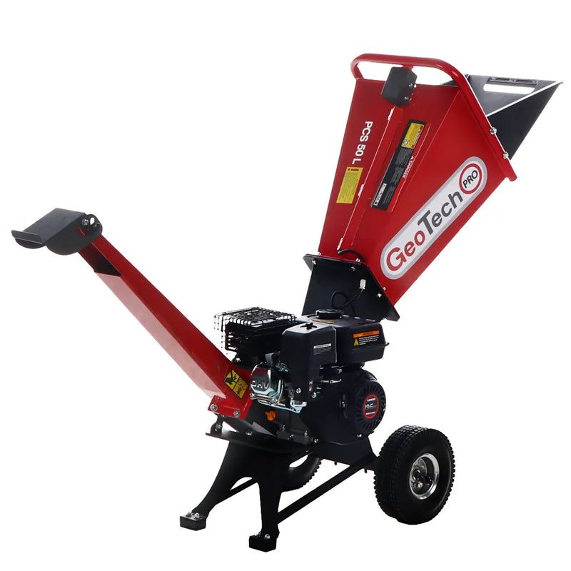 GeoTech Pro PCS 50 L - Broyeur de branches thermique - Loncin 6,5 CV