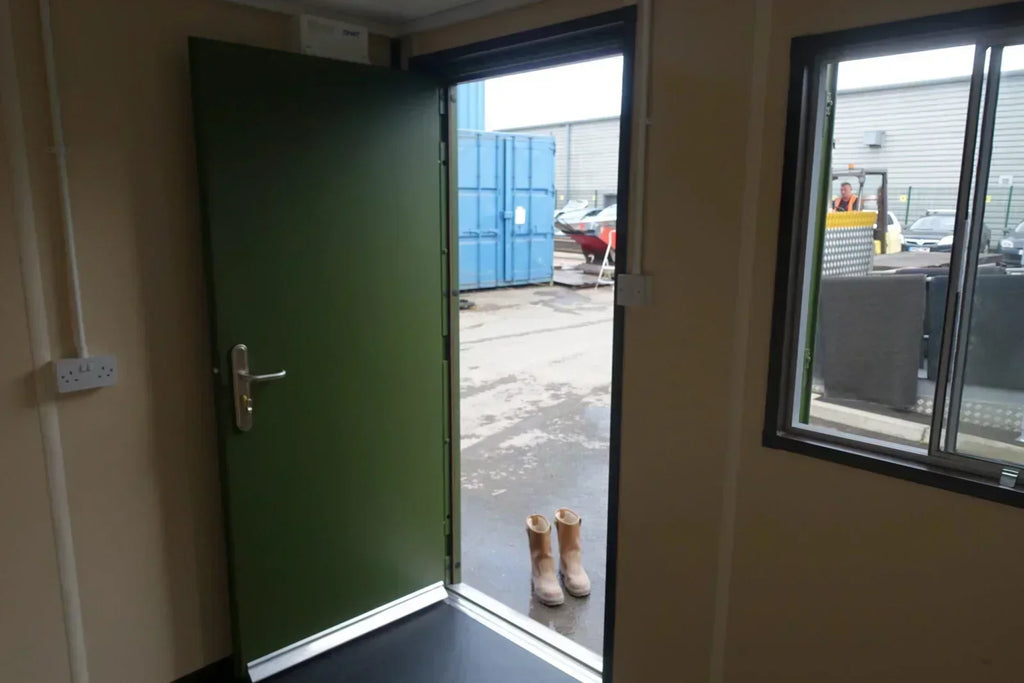 Bureau container 10 pieds neuf – Acier CORTEN – Bureau modulaire vert