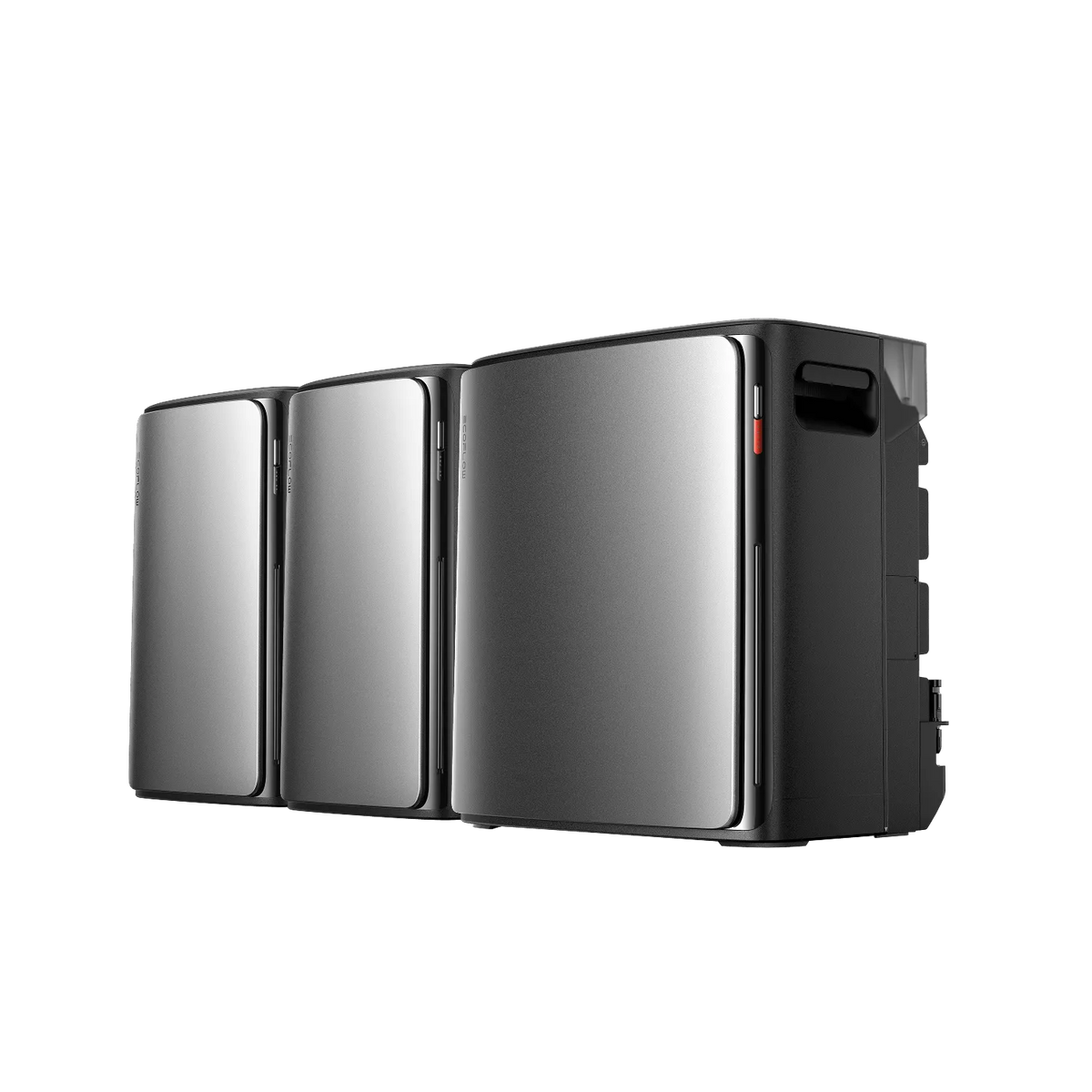 EcoFlow STREAM Ultra X avec deux batteries STREAM AC Pro et câbles parallèles