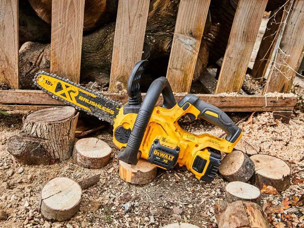 DeWalt DCM565P1-QW – Tronçonneuse à batterie 18 V – Batterie 5 Ah – Guide 30 cm – photo 8