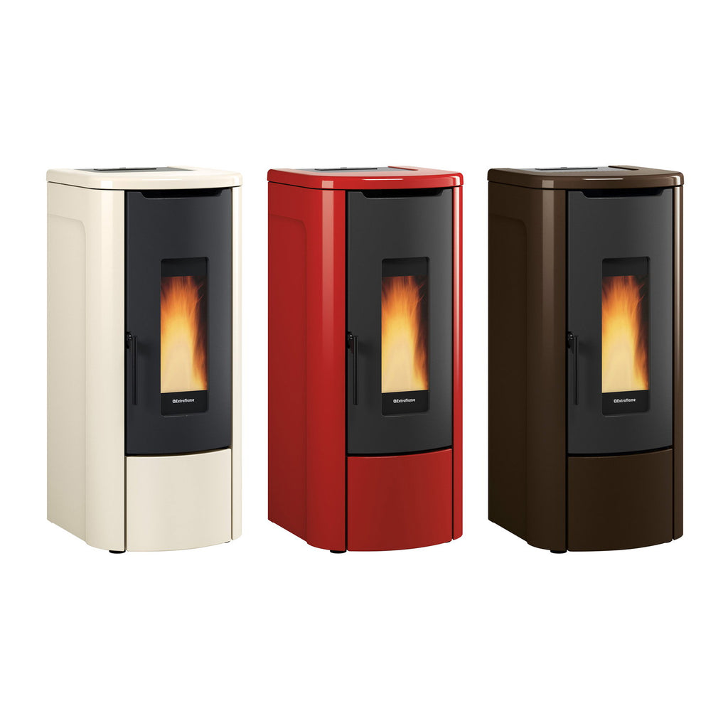 Comparaison des finitions du poêle Extraflame Rosanna Idro