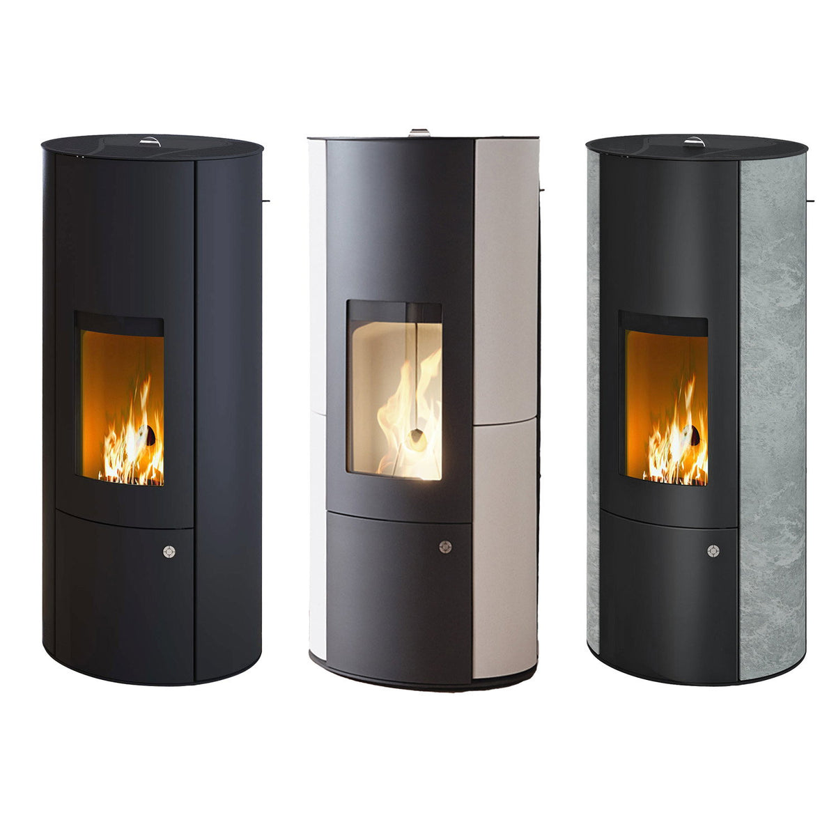 Poêle à granulés Olsberg Inara 3.0 acier noir — 6 kW