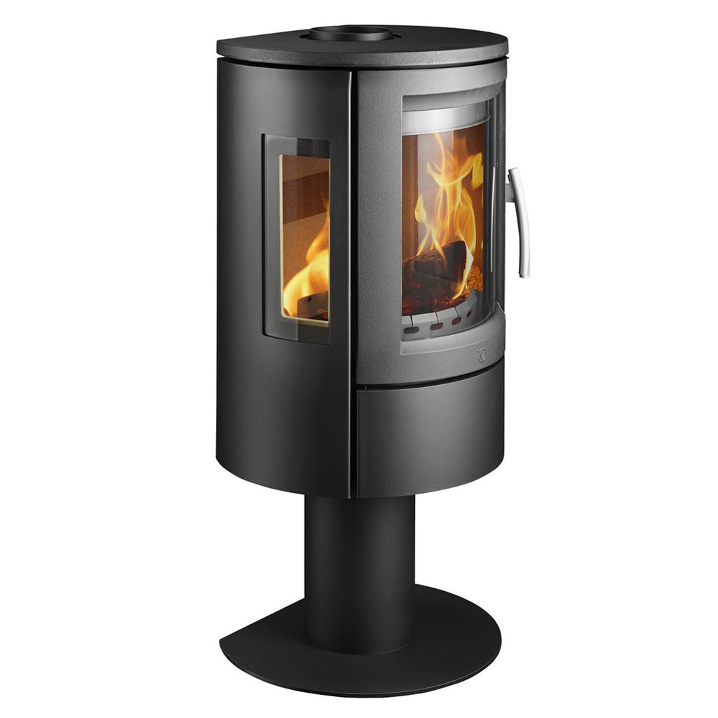 Poêle à bois Varde Ovne Nice Air acier noir 6,2 kW