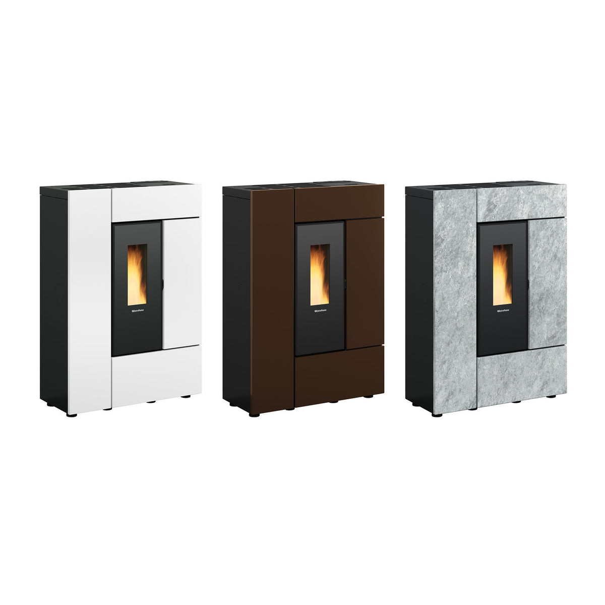 Poêle à granulés Extraflame Evolution Line Gabriella Plus 8 kW – Pierre naturelle