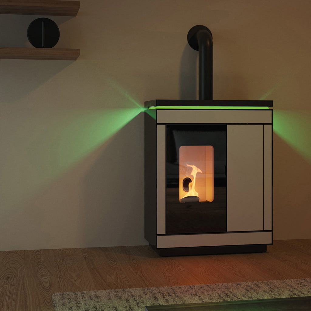 Poêle à granulés Olsberg Epana 6 kW – céramique blanche