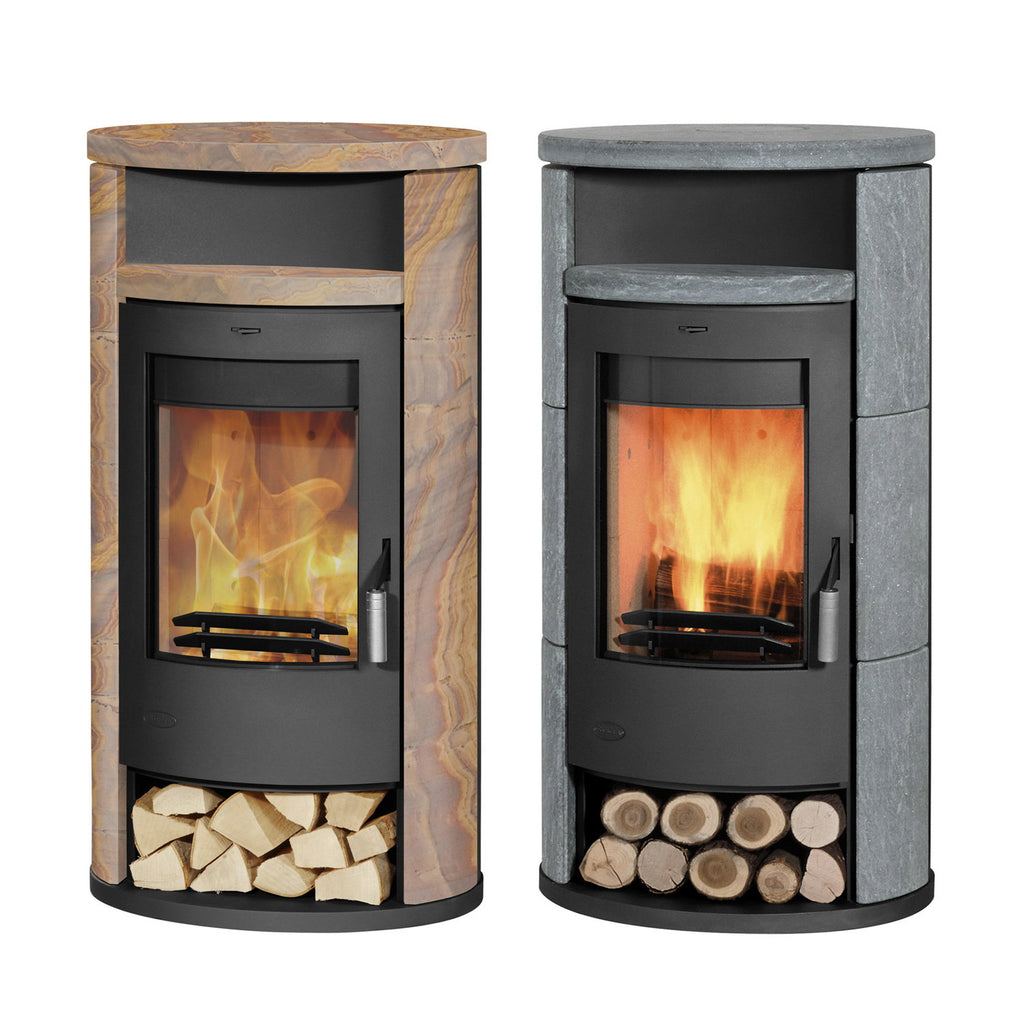 Poêle à bois Fireplace Alicante K1266 acier noir pierre de sable 8,3 kW