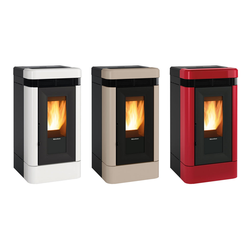 Extraflame Lucia Plus Tortora 12 kW – 450 kg de granulés offerts