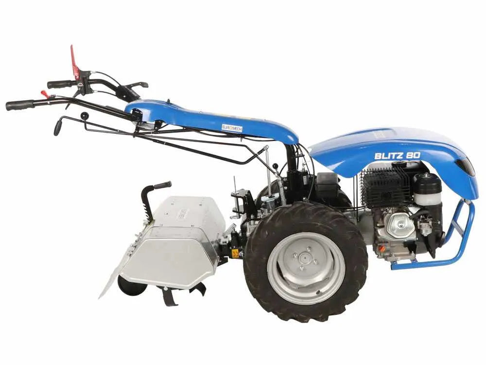 EuroMech BLITZ 80 motoculteur essence Yagmur R390 13 CV avec fraise 75 cm et attelage rapide HBS