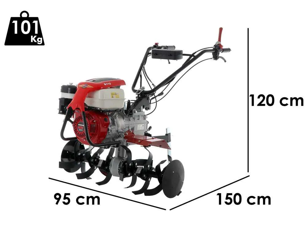 Barbieri B/115 Motobineuse à essence Honda GX270 9 CV avec fraise 90 cm