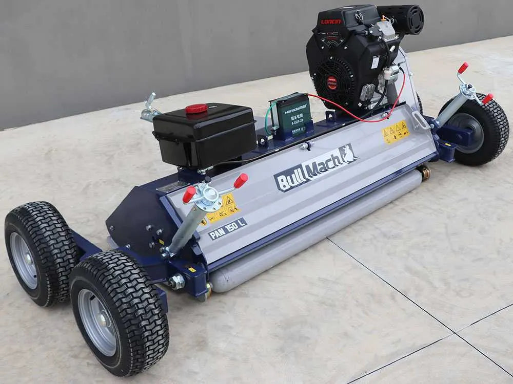BullMach PAN 150 L - Tondeuse débroussailleuse tractée pour quad - Loncin LC2V80FD - vue 3
