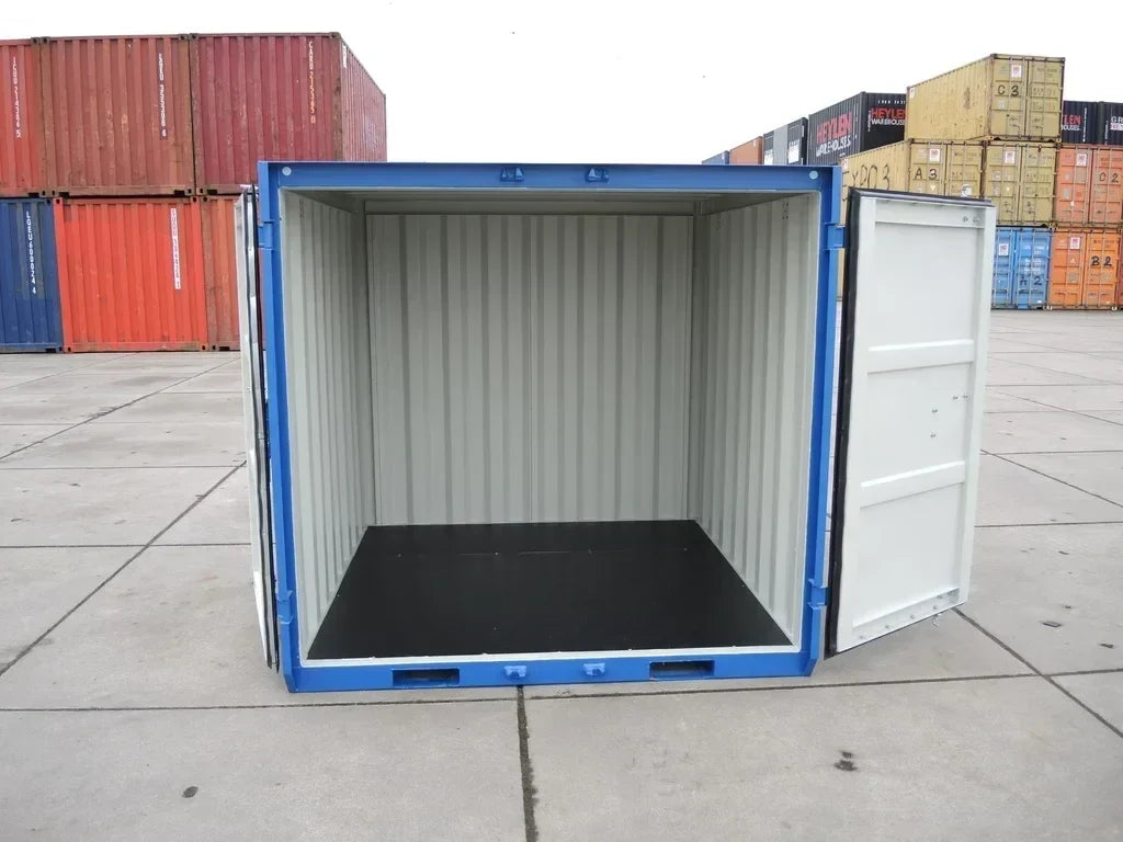Conteneur de stockage bleu compact en acier – Neuf, finition anticorrosion