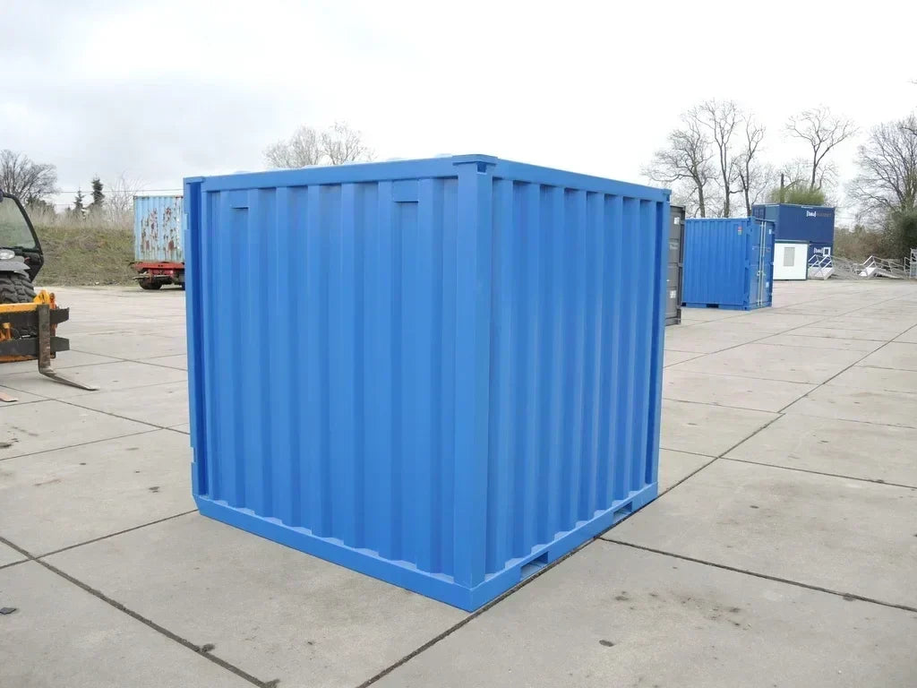 Conteneur de stockage bleu compact en acier – Neuf, finition anticorrosion
