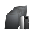 EcoFlow STREAM Ultra 1,92 kWh avec huit panneaux solaires rigides de 250 W