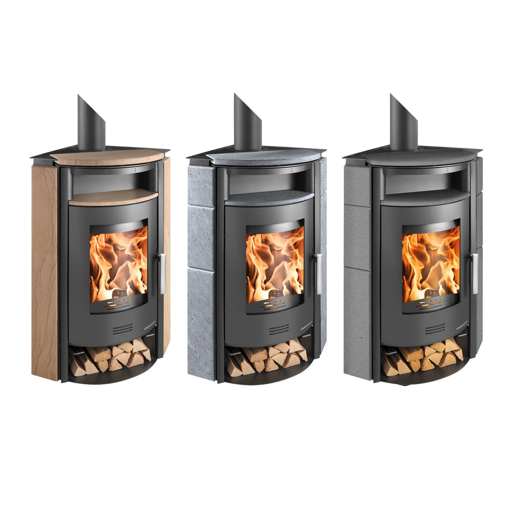 Poêle à bois Haas+Sohn Kuopio II Anthracite Serpentino 8 kW - image 7