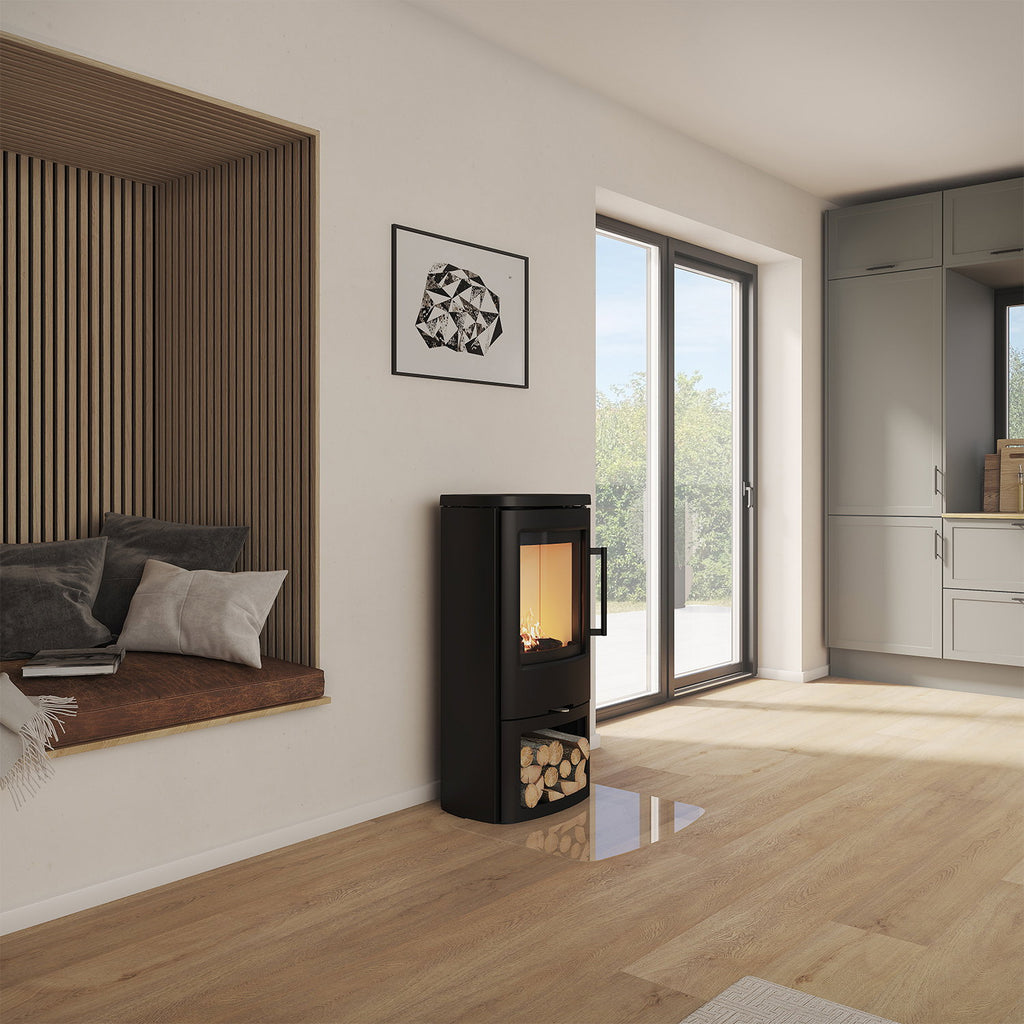 Poêle à bois TermaTech TT44 acier noir 4,8 kW
