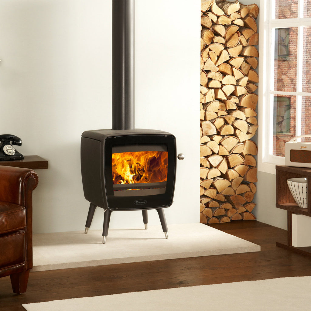 Poêle à bois Dovre Vintage 35 en fonte noire 7 kW