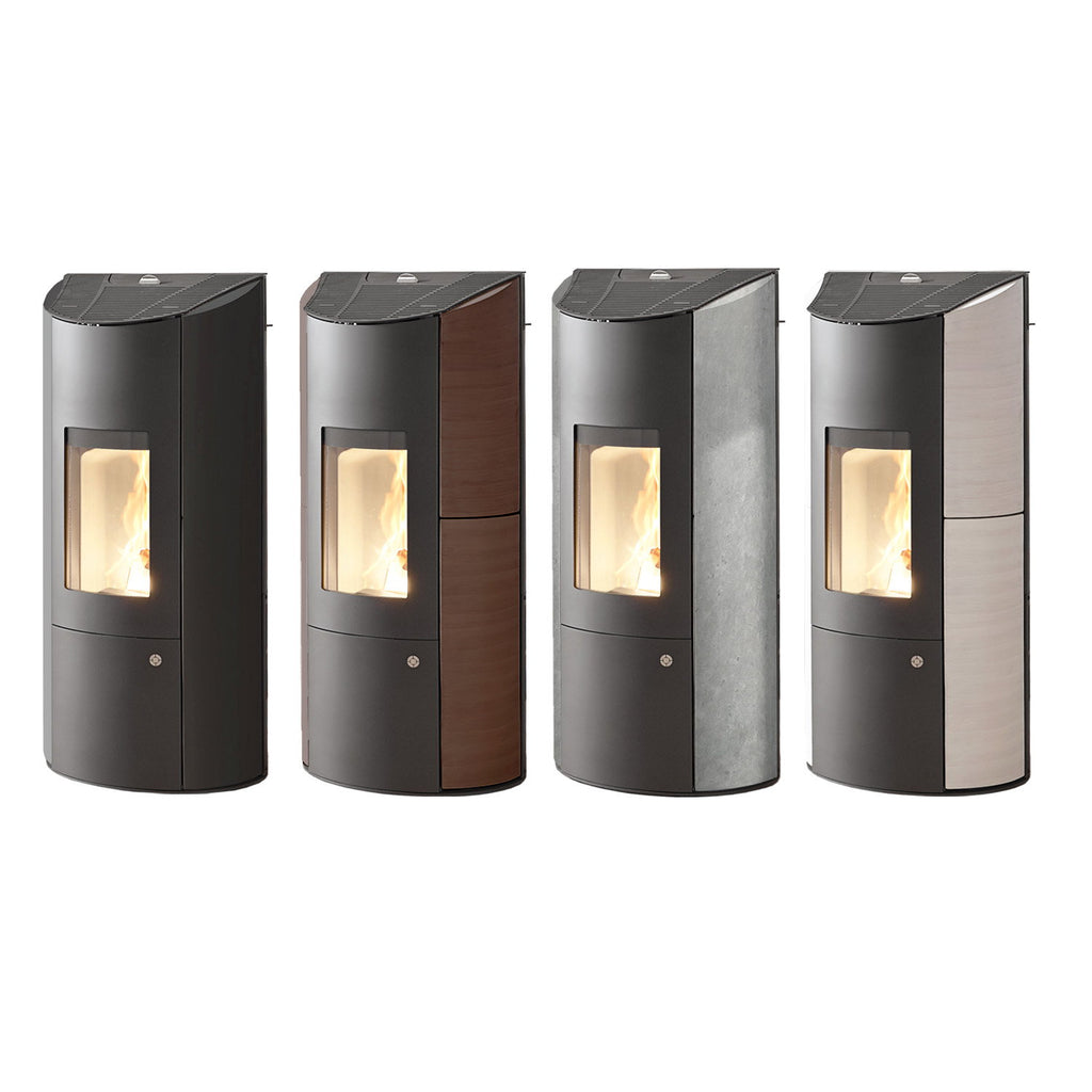 Olsberg Levana 3.0 poêle à granulés 8 kW acier noir et céramique Caffe Arabica