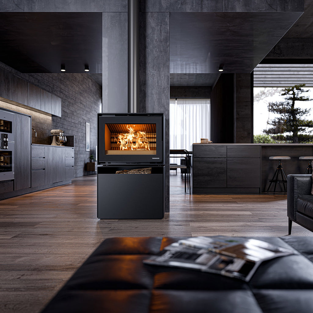 Poêle à bois Thermorossi Moonlight 6 avec compartiment à bûches amovible 5,7 kW - image 7