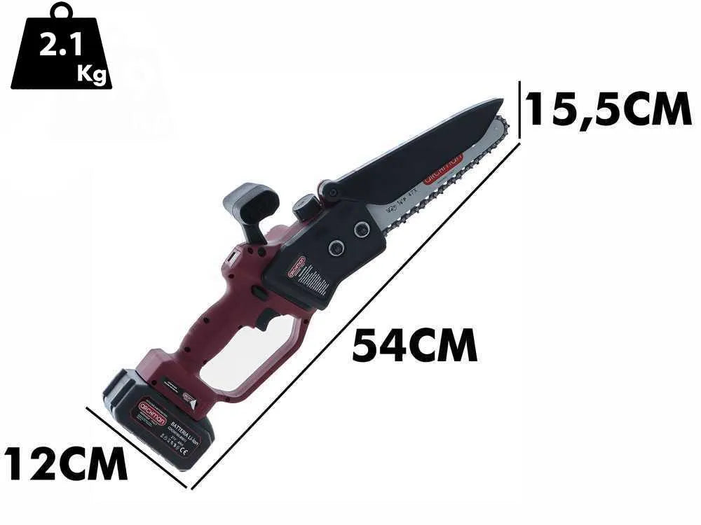 Archman PE01X – Élagueuse électrique à batterie 21 V – 2 batteries 4 Ah – Guide 20 cm – photo 2