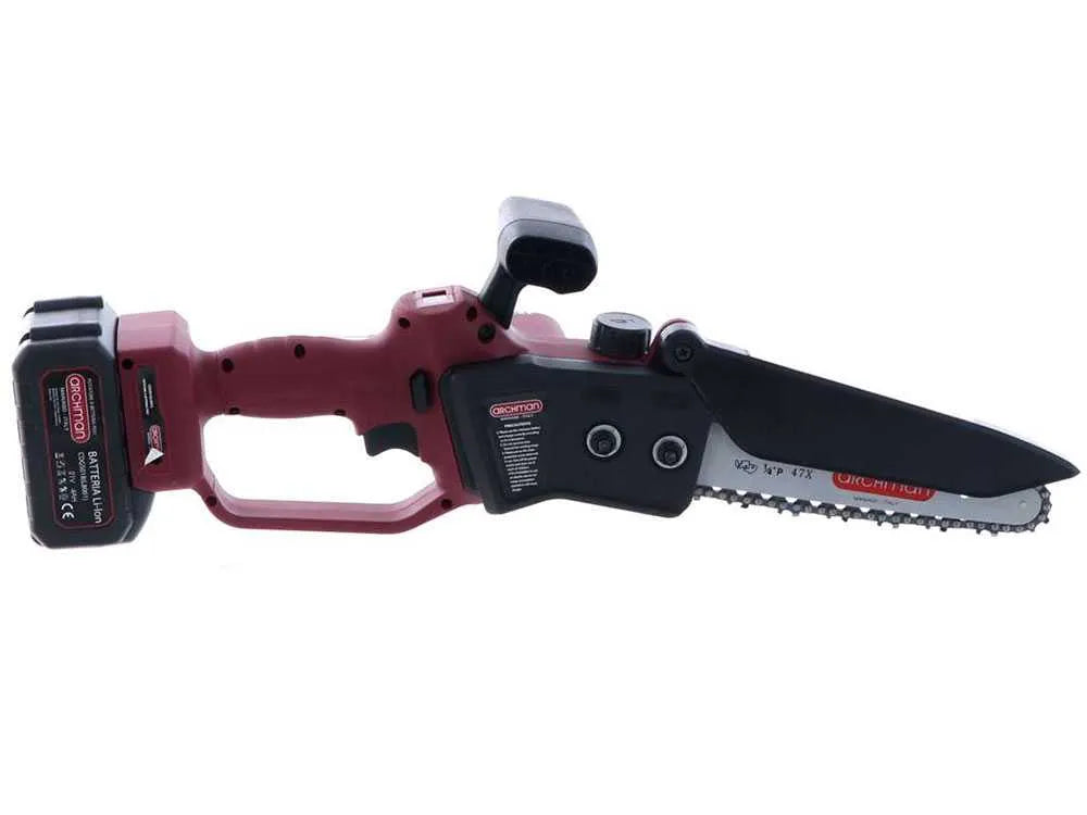 Archman PE01X – Élagueuse électrique à batterie 21 V – 2 batteries 4 Ah – Guide 20 cm – photo 8