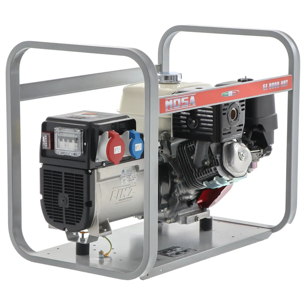 MOSA GE 8000 HBT groupe électrogène essence triphasé 6,4 kW moteur Honda GX390