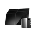 EcoFlow STREAM Ultra X avec quatre panneaux solaires rigides de 500 W, stockage 3,84 kWh