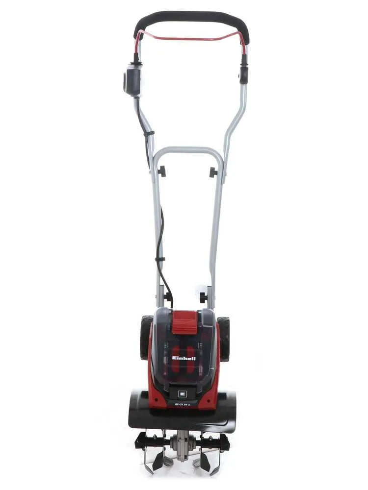 Einhell GE-CR 30 Li — Motobineuse à batterie 36 V (2 x 18 V 5,2 Ah) avec roues