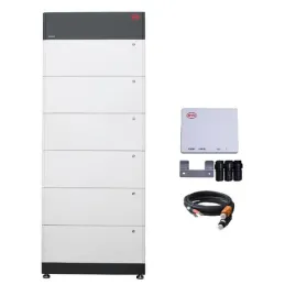 Batterie BYD Battery-Box Premium LVS 24.0 de 24 kWh avec six modules et accessoires