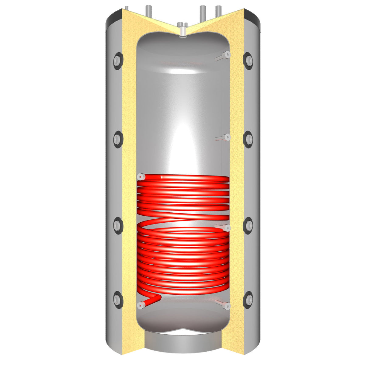 Aquaflam Vario Kalmar 11 kW Basic marron – poêle hydraulique avec ballon tampon TPSM 500 – image 8