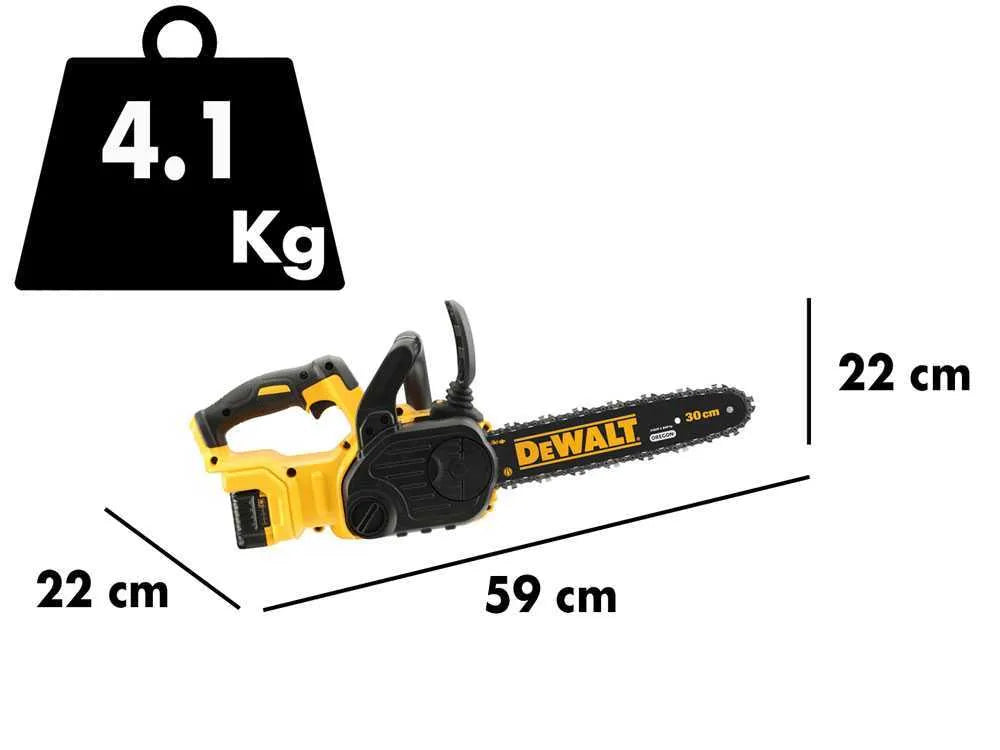DeWalt DCM565P1-QW – Tronçonneuse à batterie 18 V – Batterie 5 Ah – Guide 30 cm – photo 3