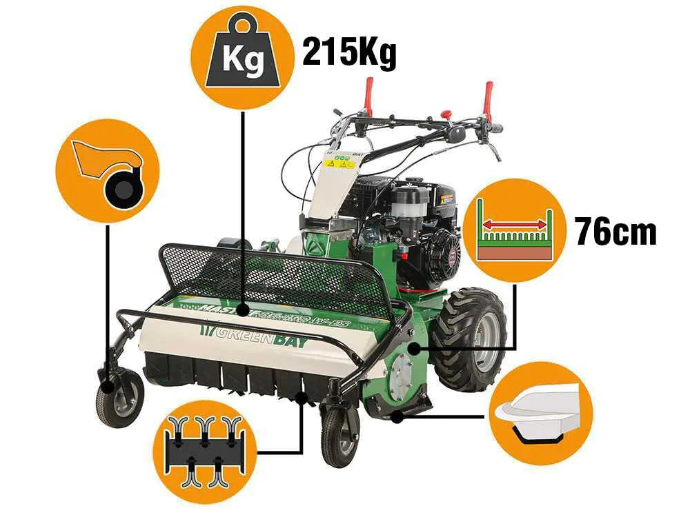 GreenBay BOXER 76-150 W - Tondeuse débroussailleuse à couteaux - Loncin G420FA - vue 5