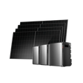 EcoFlow STREAM Ultra X avec deux STREAM Pro et quatre panneaux solaires rigides de 500 W