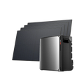 EcoFlow STREAM Ultra X avec quatre panneaux solaires rigides de 450 W, capacité 3,84 kWh