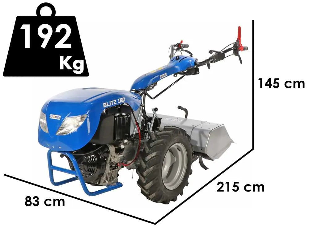 EuroMech BLITZ 120 motoculteur diesel Kohler KD15-440 12 CV démarrage électrique – photo 3