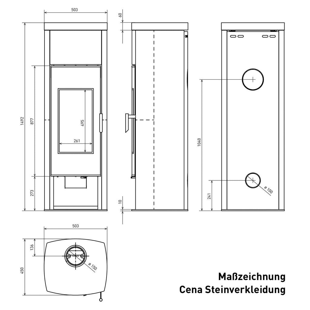 Poêle à bois Schmitzker Cena en stéatite 6,5 kW - image 9
