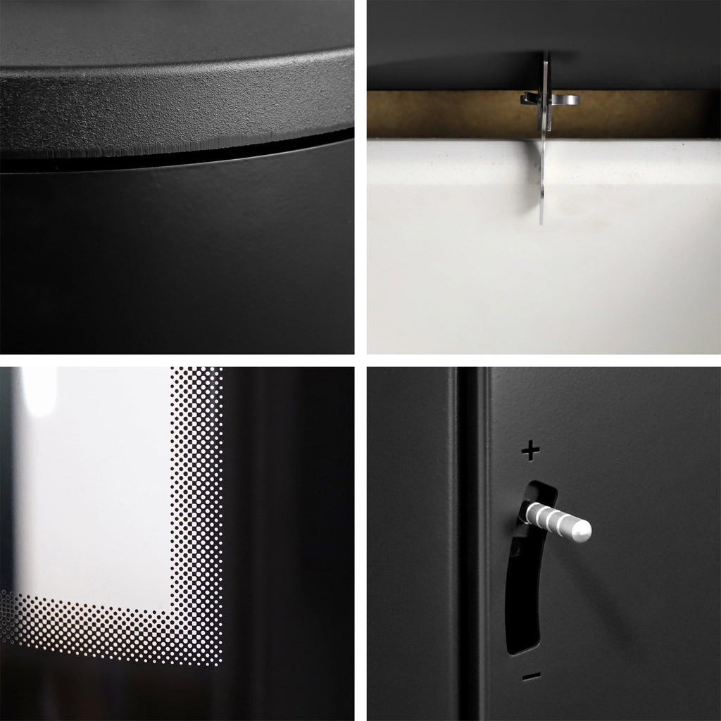 Poêle à bois Schmitzker Fisterra Vista Heat acier noir – 7 kW - image 9