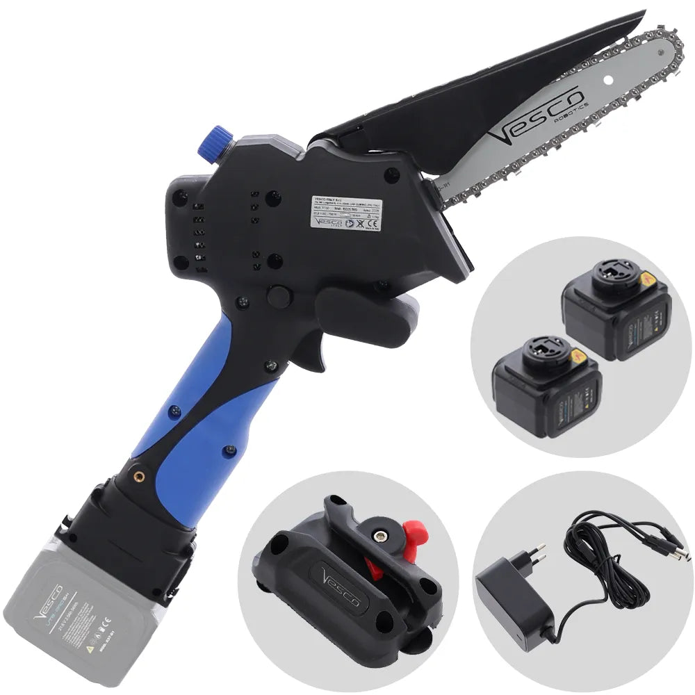 Vesco X150 - Élagueuse manuelle à batterie 21,6 V - 2 batteries 2,5 Ah