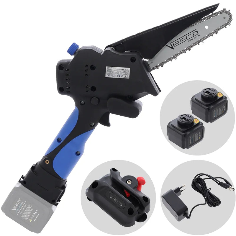 Vesco X150 - Élagueuse manuelle à batterie 21,6 V - 2 batteries 2,5 Ah