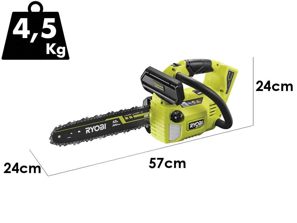 Ryobi RY36THCSX30A-140 – Tronçonneuse d’élagage 36 V – Batterie 4 Ah – Guide 30 cm – photo 2