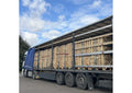 Chargement de camion de bois de chauffage – Charme et hêtre, 22 palettes (44 stères)