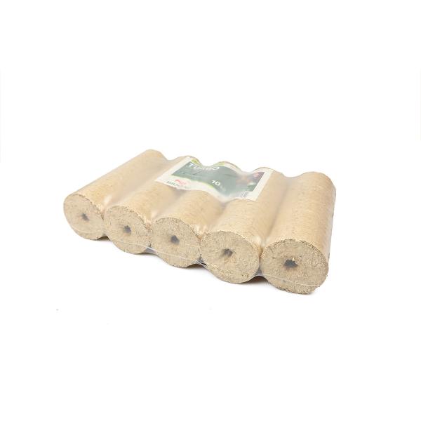 Briquettes de bois résineux BIOMAC TURBO – Épicéa, palette de 1 000 kg