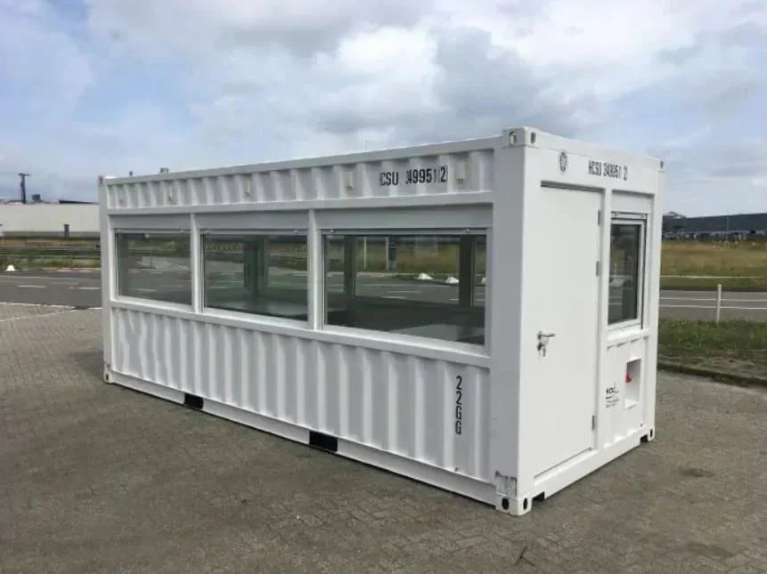 Container d’observation 20 pieds – Bureau de surveillance vitré, isolé et personnalisable