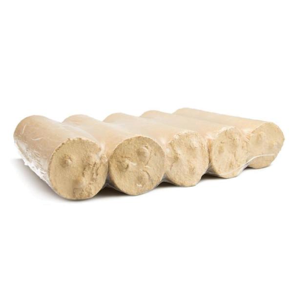 Briquettes de bois résineux rondes sans trou – Épicéa et pin, palette de 960 kg