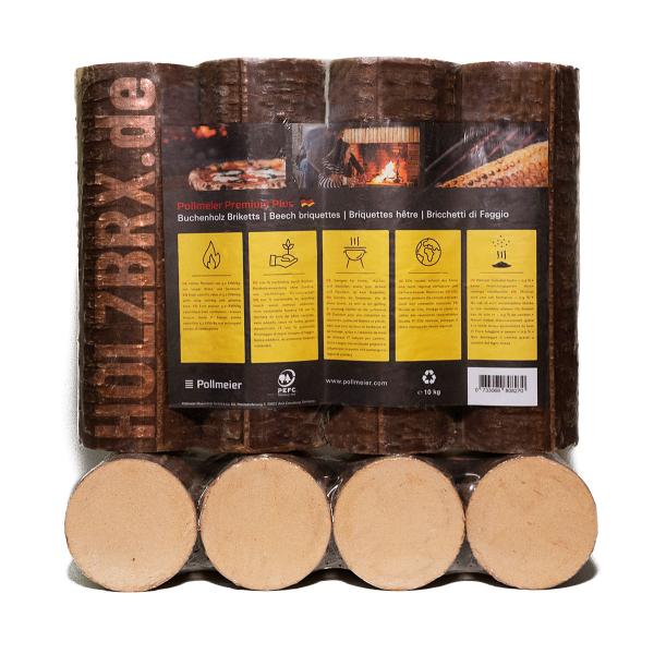 Briquettes de bois de hêtre POLLMEIER Premium Plus – Palette de 960 kg
