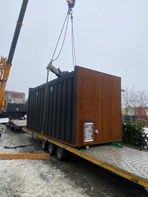 Sauna extérieur Koraxelo avec espace d’entrée