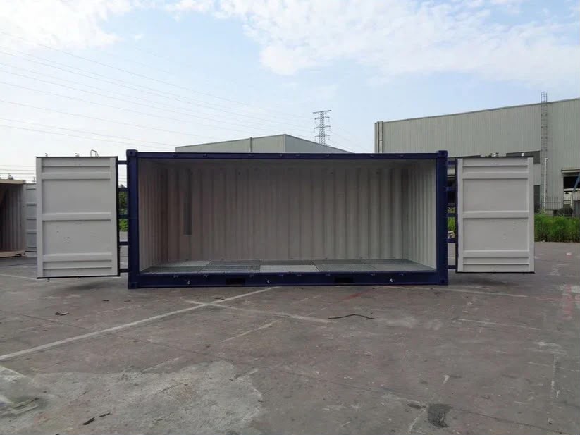 Conteneur maritime 20 pieds Open Side – Ouverture latérale intégrale pour le stockage et le transport