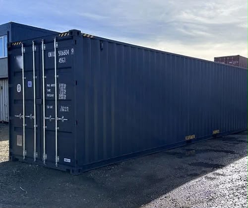 Conteneur maritime 40 pieds High Cube neuf First Voyage – Anthracite RAL 7016