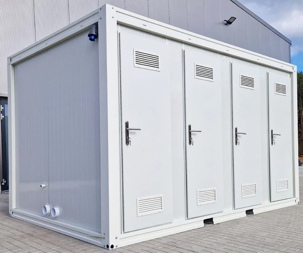 Conteneur sanitaire XXL avec 8 cabines WC – Toilettes pour festivals et grands événements