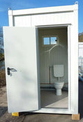Mini conteneur sanitaire – Cabine WC compacte avec lavabo en option